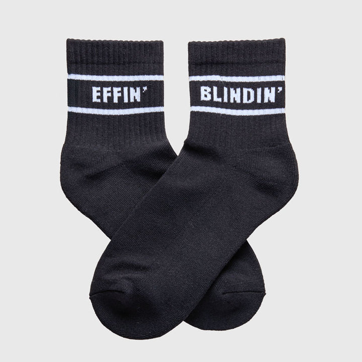 Paddy Sox - Quarter Length Crew Socks - Effin' and Blindin'