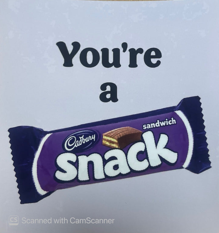 Paddybox - 'You're a Snack' Card
