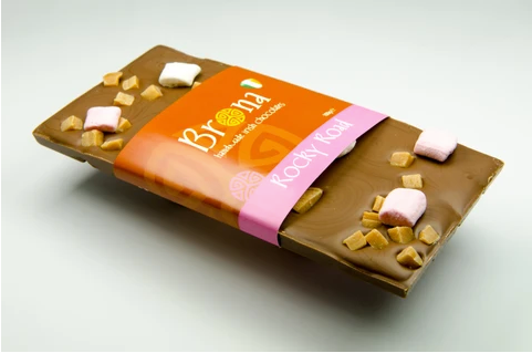 Brona Handmade Irish Chocolate - Rocky Road- 100g bar