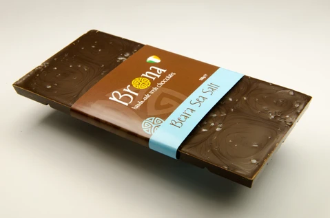 Brona Handmade Irish Chocolate - Dark Chocolate with Sea Salt- 100g bar
