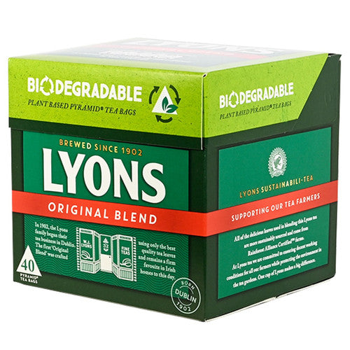 Lyons Tea - Original Blend (40 Bags) (GF)(V) – The Paddy Box