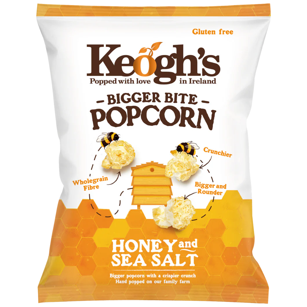 Keoghs honey and sea salt popcorn 90g