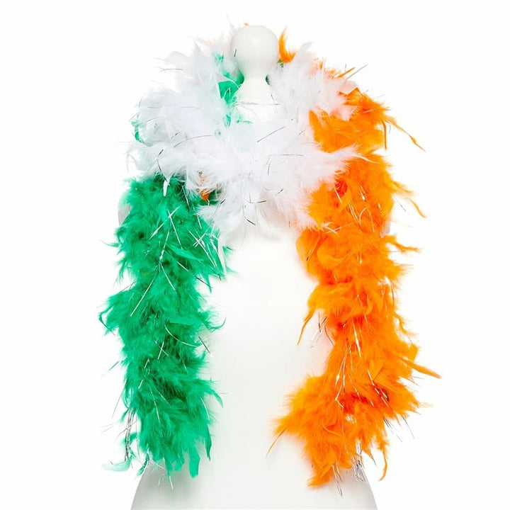 Paddy's  Day Irish Tricolor Feather Boa