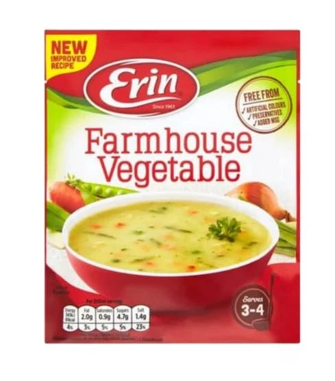 Erin- Thick Chicken Soup 64g & Farmhouse Vegetable Soup 75g