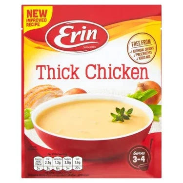Erin- Thick Chicken Soup 64g & Farmhouse Vegetable Soup 75g